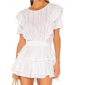 Loveshackfancy White Natasha Heritage Mini Dress